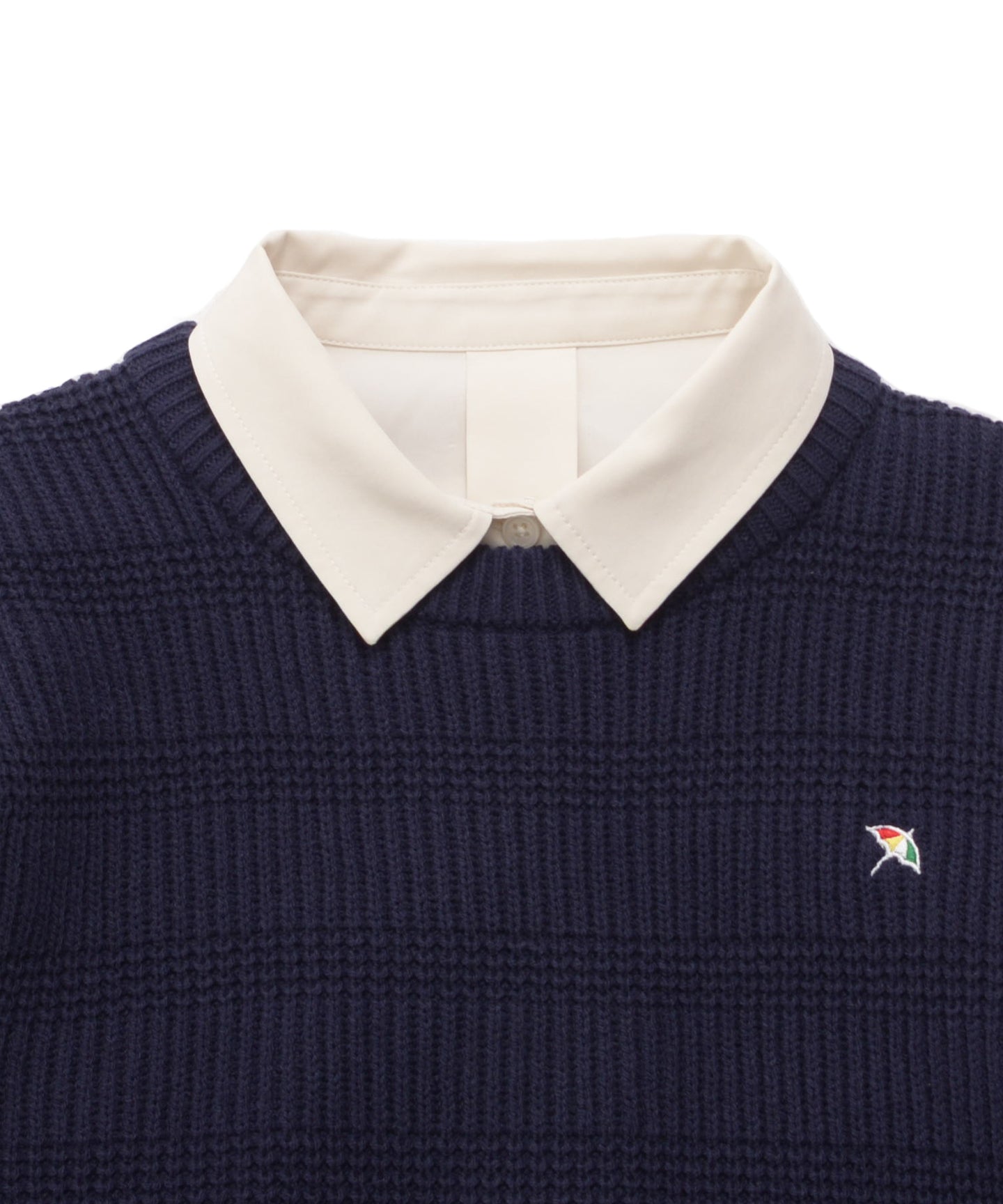 Arnold Palmer ニットベスト + シャツチュニック レイヤードセット